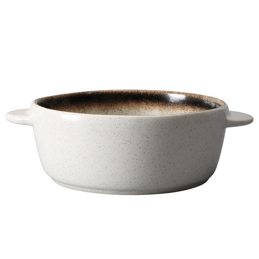 日式陶瓷一人食餐具面碗手柄碗沙拉碗双耳汤碗吃饭碗家用碗碟套装 商品图9