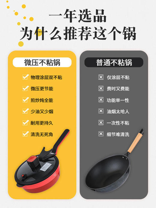 马克西姆多功能微压不粘锅，煎炒炖炸煮一锅多用，双效不粘更耐用 商品图1