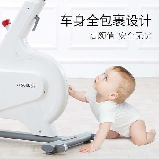 野小兽智能动感单车家用室内器材超静音健身车小米有品M1-pro-蓝牙版白色 商品图2