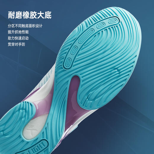 安踏轻骑兵7低帮篮球鞋男新款汤普森KT专业实战网面透气112221606-1/2 商品图4