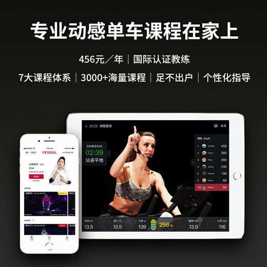 野小兽智能动感单车家用室内器材超静音健身车小米有品M1-pro-蓝牙版白色 商品图4