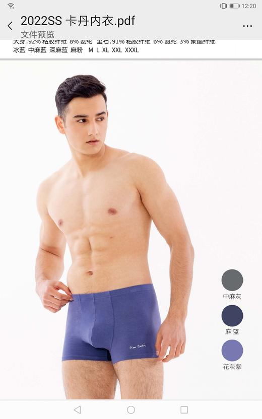 3F皮尔卡丹内衣 商品图0