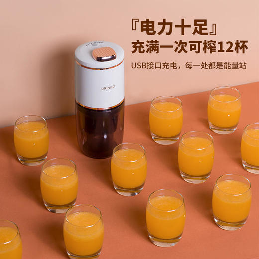 【原汁原味汁渣分离】七彩叮当无线原汁机迷你便携式无线榨汁机出汁率＞90%无线充电全机可洗持久续航 商品图3