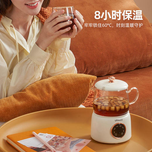 【高颜值养生神器】七彩叮当分体养生杯隔水鲜炖8小时保温烧水/燕窝/花茶/姜茶/甜品/炖煮全包揽杯壶两用 商品图3