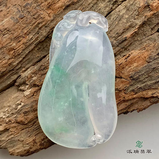 派瑞翡翠 翡翠挂件 冰种 飘花 商品图0