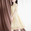 优雅温柔，短袖中长款桑蚕丝连衣裙SM-82297507 商品缩略图3