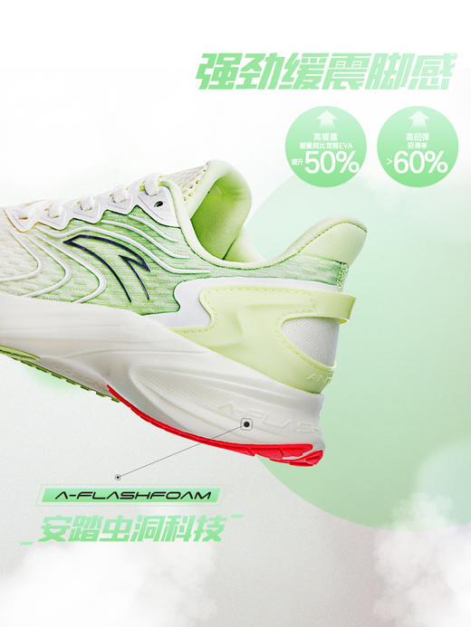 安踏羚跑2.0丨虫洞科技跑步鞋女2022春夏新款透气软跑鞋122225585-1/8/11 商品图1