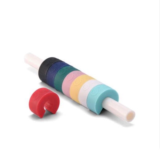 Cheer启尔 酒杯识别环 迷你小巧酒杯识别器 梦幻彩虹色 8颗装 商品图1