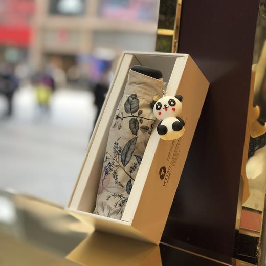 优品堂《浅夏花开》五折黑胶“全遮光”防紫外线遮阳伞 商品图5