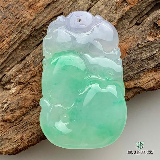 派瑞翡翠 翡翠挂件 糯种 绿色 商品图1