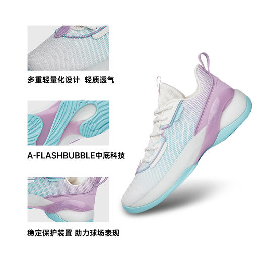 安踏轻骑兵7低帮篮球鞋男新款汤普森KT专业实战网面透气112221606-1/2 商品图5