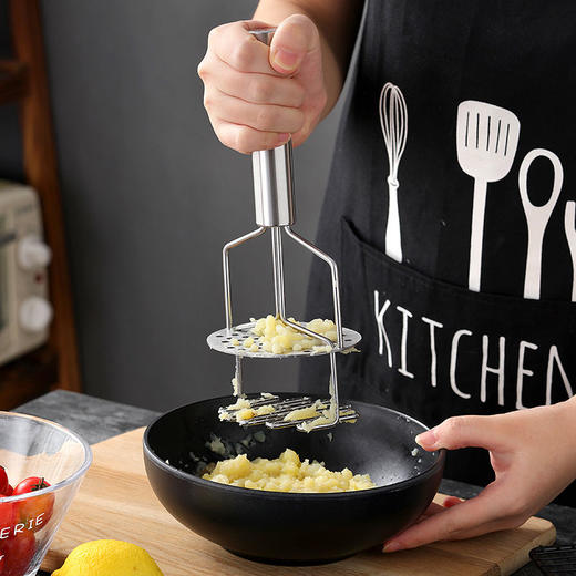 双层不锈钢压薯器土豆泥捣碎器薯泥捣泥器家用水果压泥器厨房用品 商品图3