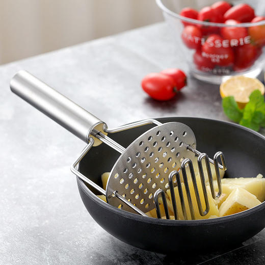 双层不锈钢压薯器土豆泥捣碎器薯泥捣泥器家用水果压泥器厨房用品 商品图5