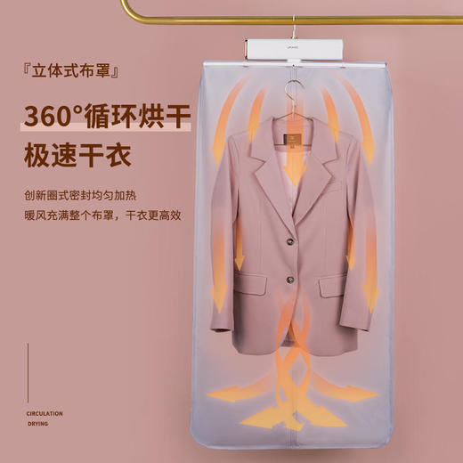 【极速干衣衣架搞定】七彩叮当折叠便携式干衣架Y1巴氏消菌除螨七档定时超静音梅雨天烘衣神器 商品图2