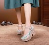 DLCT-T8806 民族风优雅气质内增高坡跟绣花布鞋 商品缩略图0