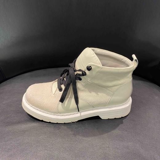 lfgj jeans AE305  马毛马丁靴女春秋洋气英伦风短靴韩版踝靴 商品图1