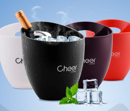 cheer启尔 冰桶 红酒葡萄酒冰桶香槟桶 KTV酒吧家用冰桶酒桶3.6L 商品图4