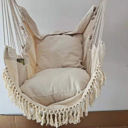 户外秋千荡秋千室内ins网红吊椅阳台庭院帆布成人儿童单人懒人椅 商品图9