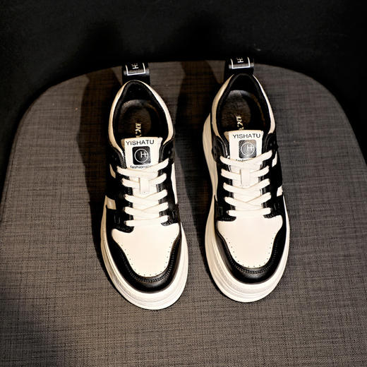 春季新款厚底内休闲百搭小白鞋单鞋 AM312 商品图3