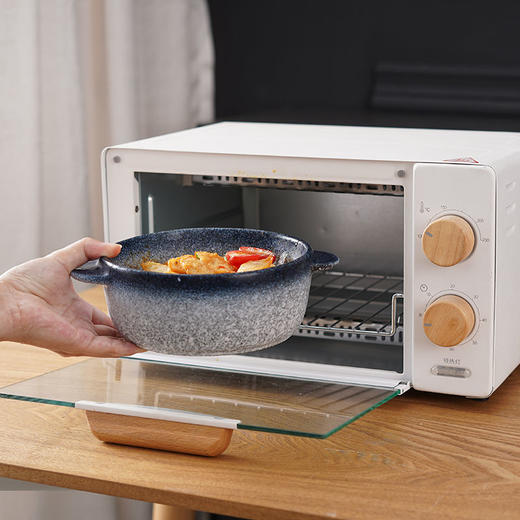 日式陶瓷一人食餐具面碗手柄碗沙拉碗双耳汤碗吃饭碗家用碗碟套装 商品图8