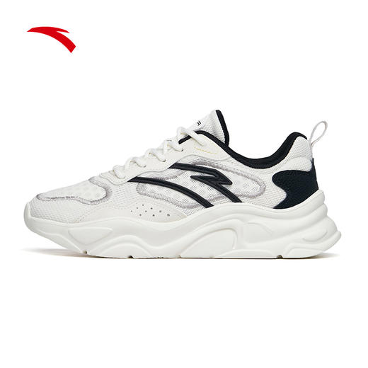 安踏小千禧黑白色老爹鞋女鞋2022春季新款厚底运动鞋子122228891-1/3 商品图4