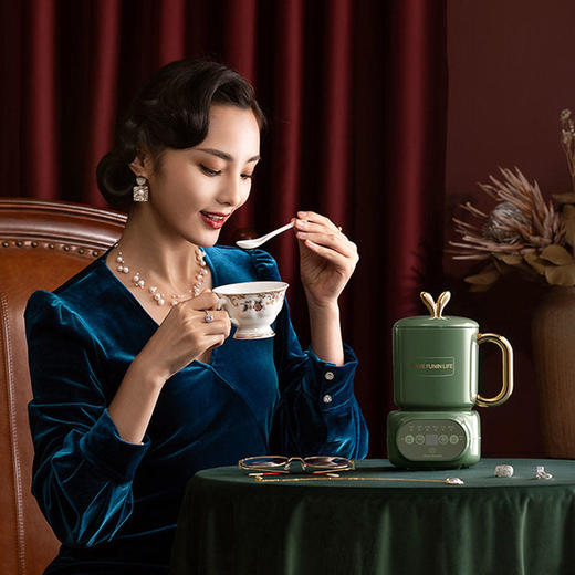 【现货发】小南瓜养生杯电炖杯小型加热水杯煮茶煮粥杯热牛奶办公室 商品图2