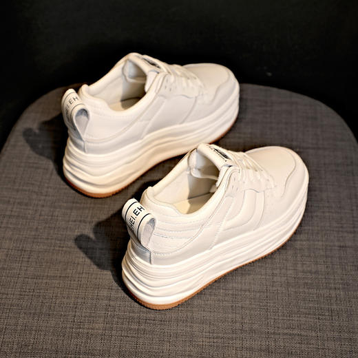 春季新款厚底内休闲百搭小白鞋单鞋 AM312 商品图2