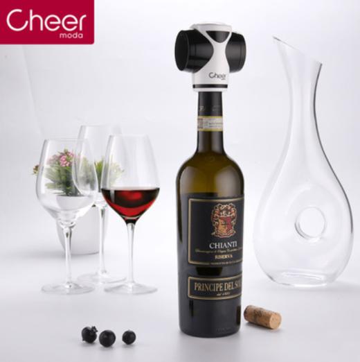 cheer启尔 电动红酒真空塞 自动式电子抽真空葡萄酒保鲜红酒塞 商品图2