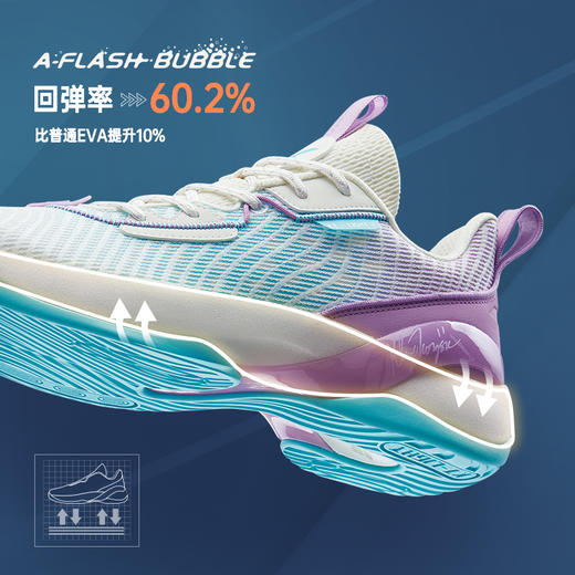 安踏轻骑兵7低帮篮球鞋男新款汤普森KT专业实战网面透气112221606-1/2 商品图2