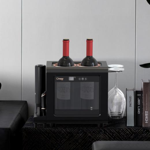 Cheer启尔一体机红酒酒柜可挂杯子红酒葡萄酒柜酒窖级恒温恒湿 商品图2