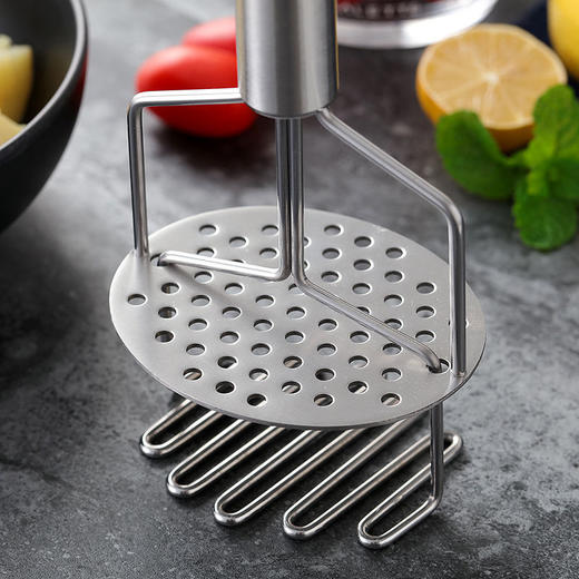 双层不锈钢压薯器土豆泥捣碎器薯泥捣泥器家用水果压泥器厨房用品 商品图6