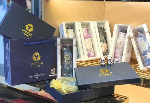 优品堂《华晨绣春》五折黑胶防紫外线手机伞 商品图4