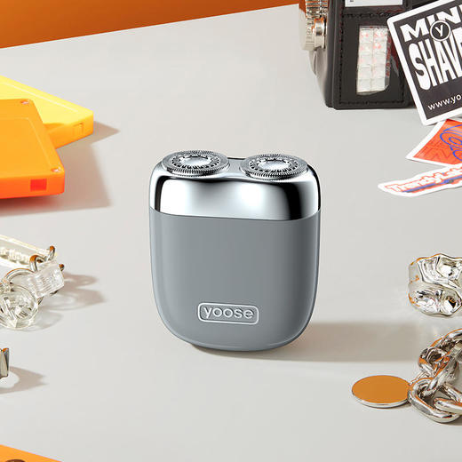 【yoose有色电动剃须刀】MINI-S&MINI强劲性能|进口钢材|超长续航|金属浮雕礼盒||银卡涂鸦礼盒 商品图3