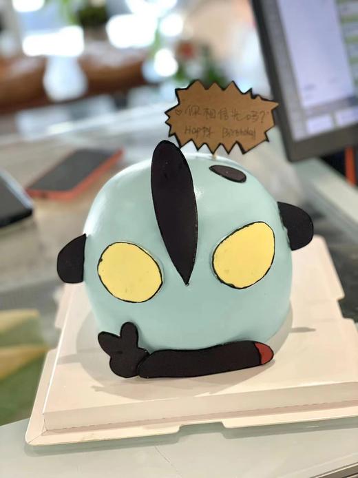 奥特曼球形半翻糖蛋糕 商品图0