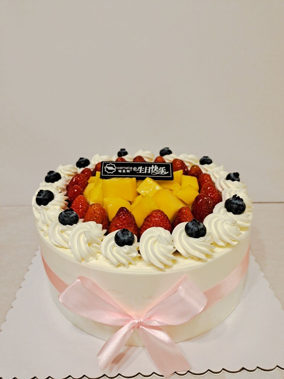 味美特花漾甜心鲜果奶油蛋糕