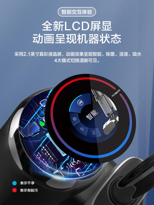 【新品】TINECO添可无线智能洗地机芙万2.0家用吸拖洗一体机LCD 商品图2