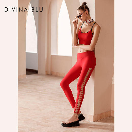 DIVINABLU|真裸感镂空设计|时尚个性塑性健身裤速干透气瑜伽裤西西里04 商品图1