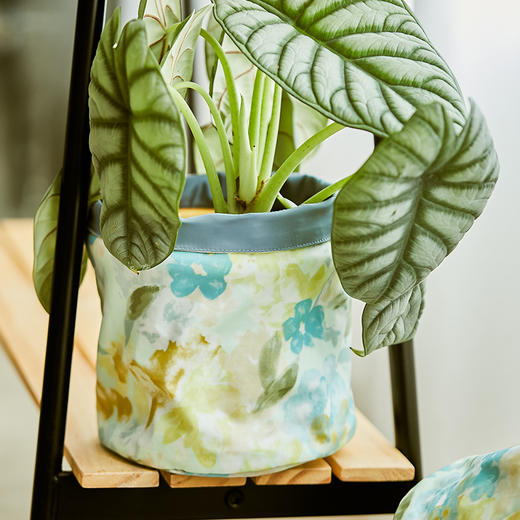 蔷薇桌面防水花盆套杂物收纳筐 商品图3