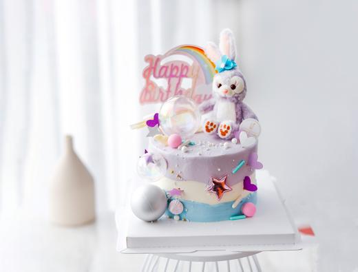 【女神】星黛露兔子小气球创意生日蛋糕 商品图0