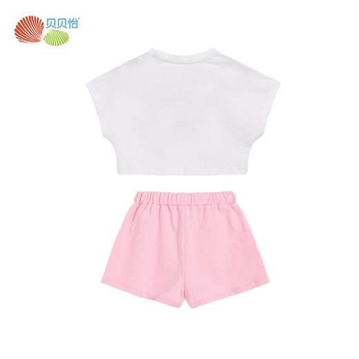 贝贝怡夏季新品女童短袖套装可爱甜美风两件套 商品图5