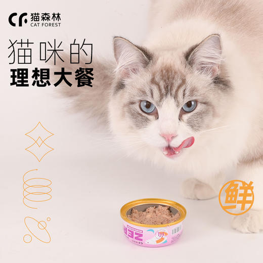 猫森林ZERO全价主食猫罐90g*8罐 商品图2