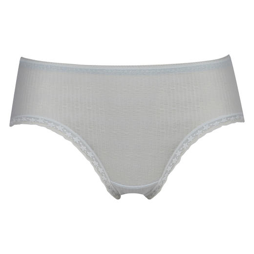 都市丽人时尚系列薄透丝滑蕾丝三角中叉女士内裤LK231N 商品图0