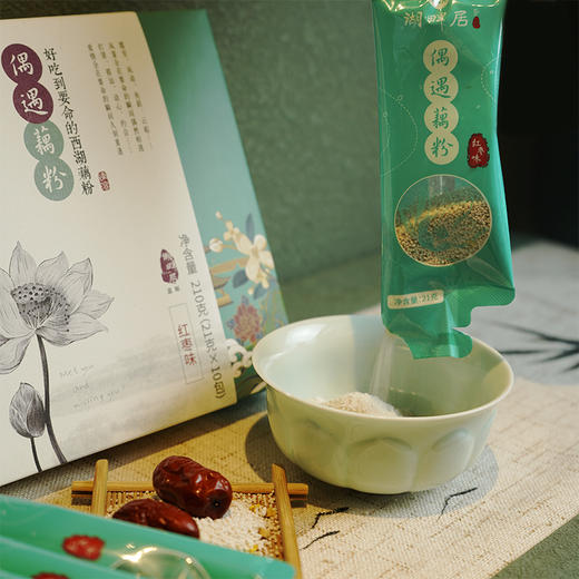 浙礼·杭州西湖藕粉原味桂花红枣坚果味 商品图6