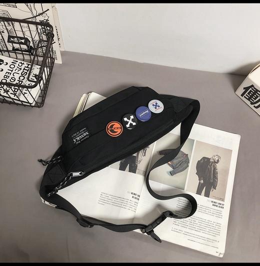 皮卡诺腰包6652-A 不含挂饰男士胸包男小号运动款夏季斜挎包韩版百搭ins潮跨肩包潮牌挎包女 商品图3