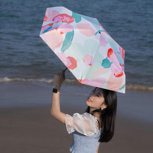 新品首发预售！【袖珍纤巧神仙颜值】太阳城超轻mni'羽毛'伞晴雨两用隔绝99%紫外线降温清凉 商品图7