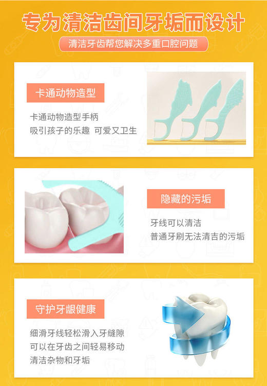 台湾齿研堂宝宝专用含钙牙线【XPQ】 商品图7