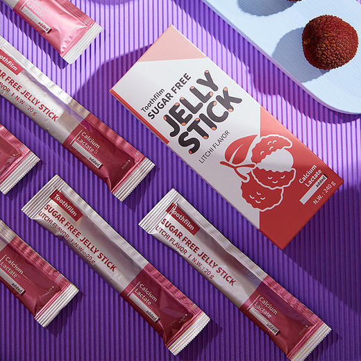 台湾齿研堂儿童健齿果冻草莓+荔枝+乳酸菌12条/盒*3口味【XPQ】 商品图2