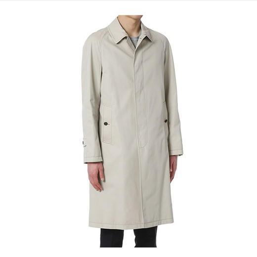 BURBERRY 巴宝莉 男士长款棉质华达呢汽车大衣 米色 4034669 25010 商品图1