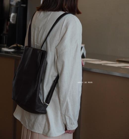 Diu浅灰白/深棕色/黑双肩包 商品图3