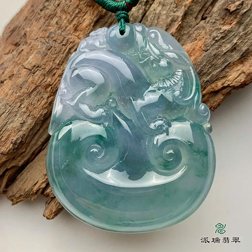 派瑞翡翠 翡翠挂件 糯冰种 飘花 商品图1